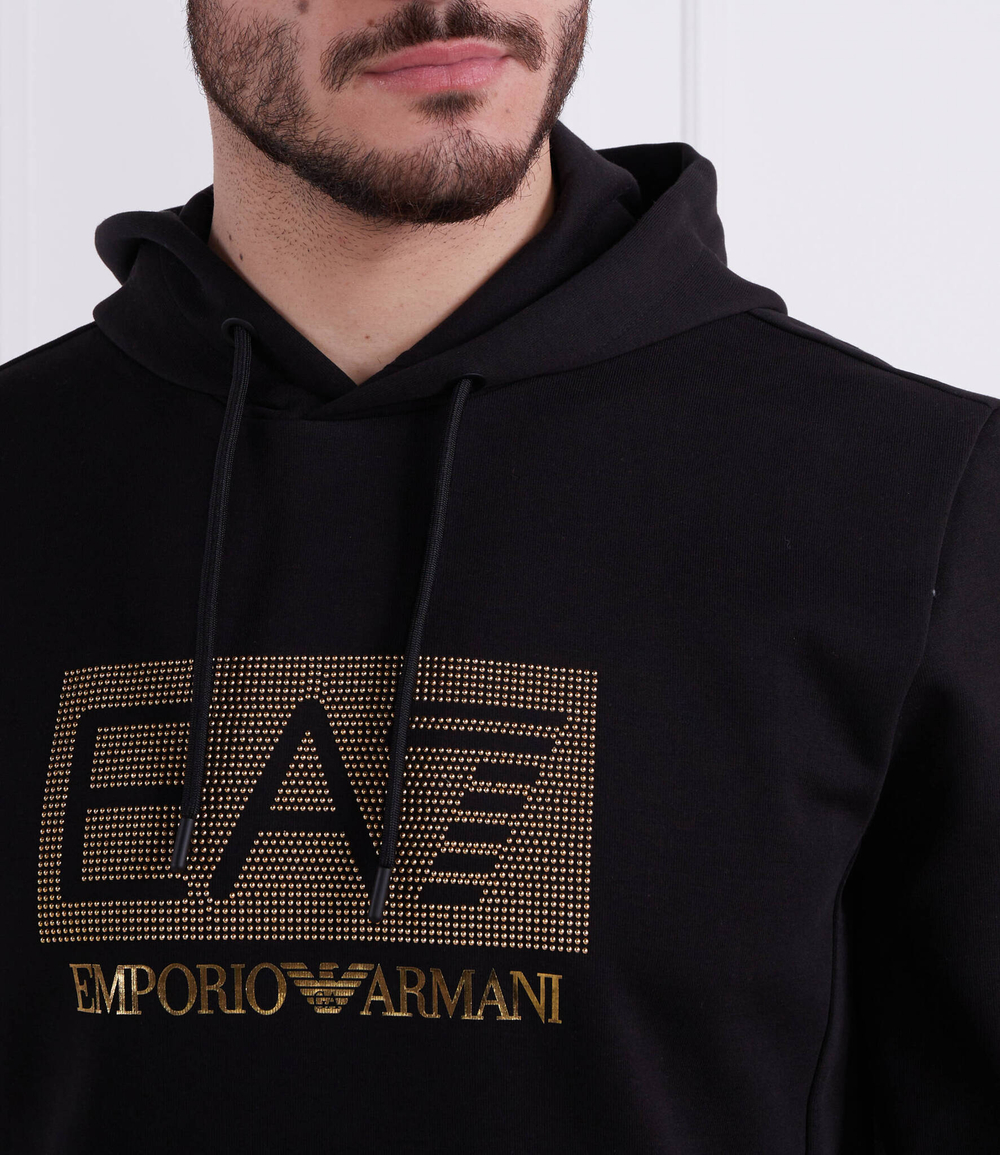 Худи EA7 - черный(3RUM08 PJARZ)