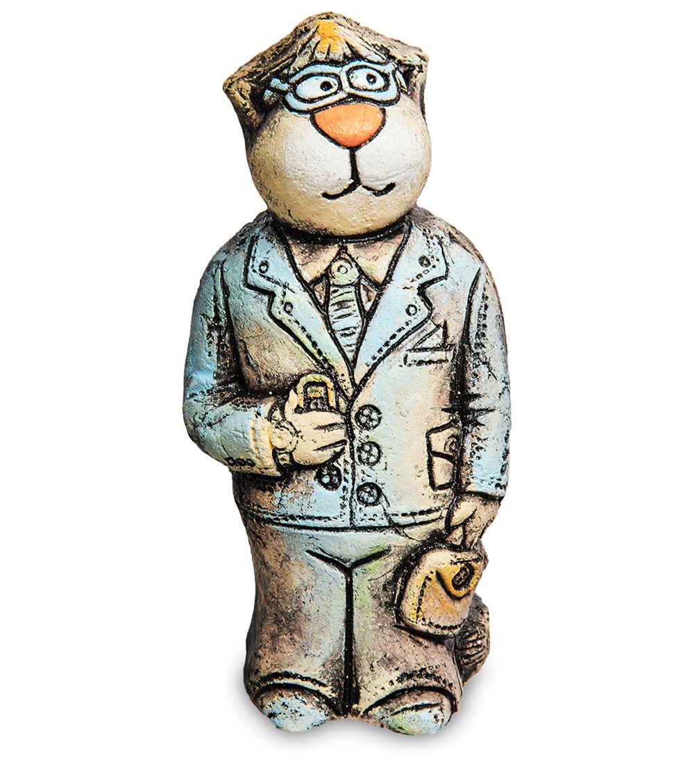 КоКо Шамель KK-416 Фигурка «Кот Менеджер» шамот