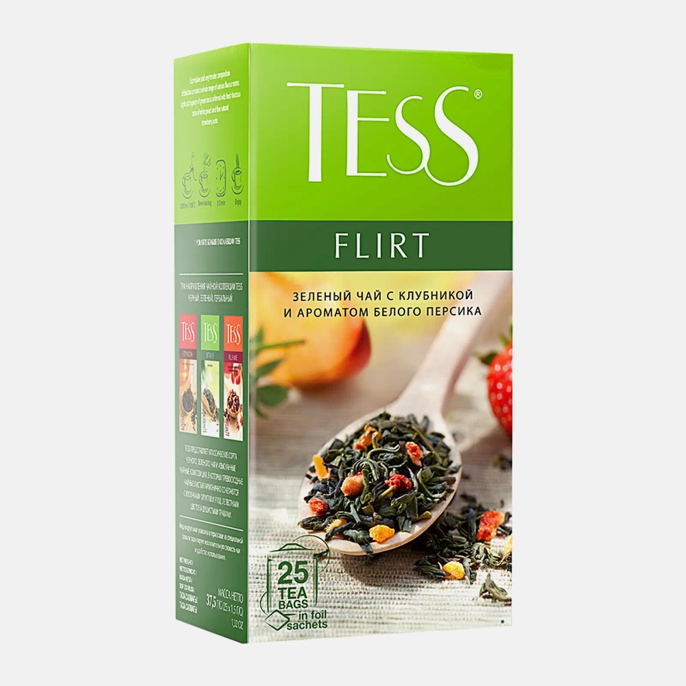 Чай зеленый Tess Flirt 25пак 37.5г