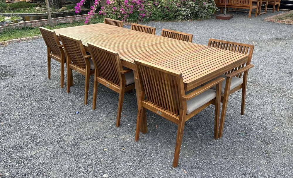 Обеденная группа из акации MONA XL