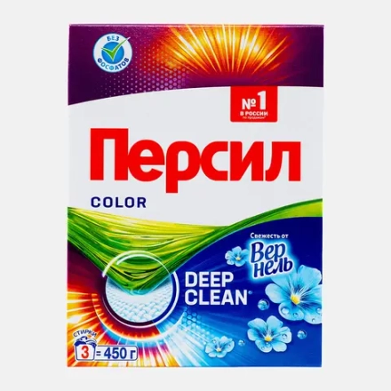 Стиральный порошок Персил Колор Свежесть от Вернель для цветного белья автомат 450г