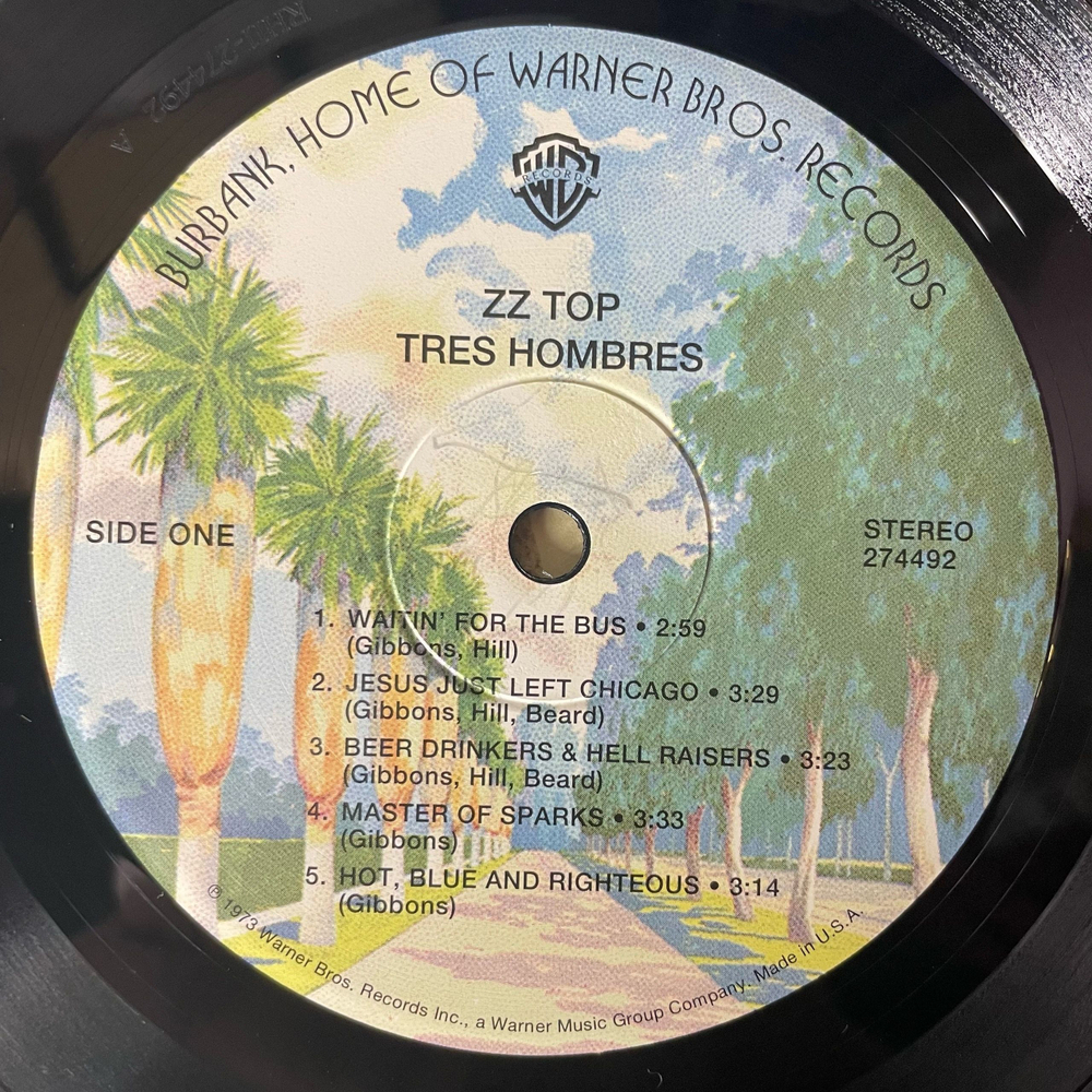 Винтажная виниловая пластинка LP ZZ Top, Tres Hombres (США 2006) Because Sound Matters