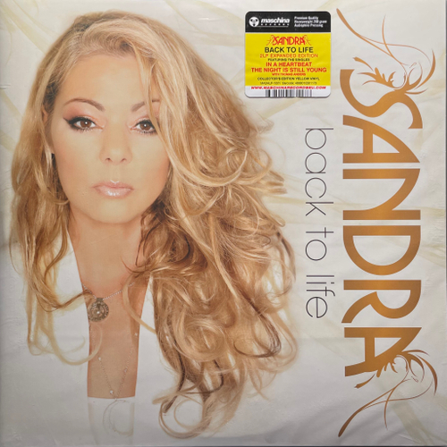 Sandra ‎– Back To Life 2LP (Эстония 2023г.) Yellow