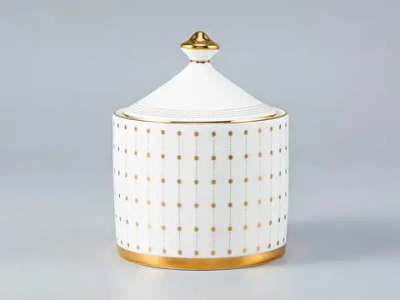 Сахарница форма Идиллия рисунок Азур Золото , арт. 80.96951.00.1