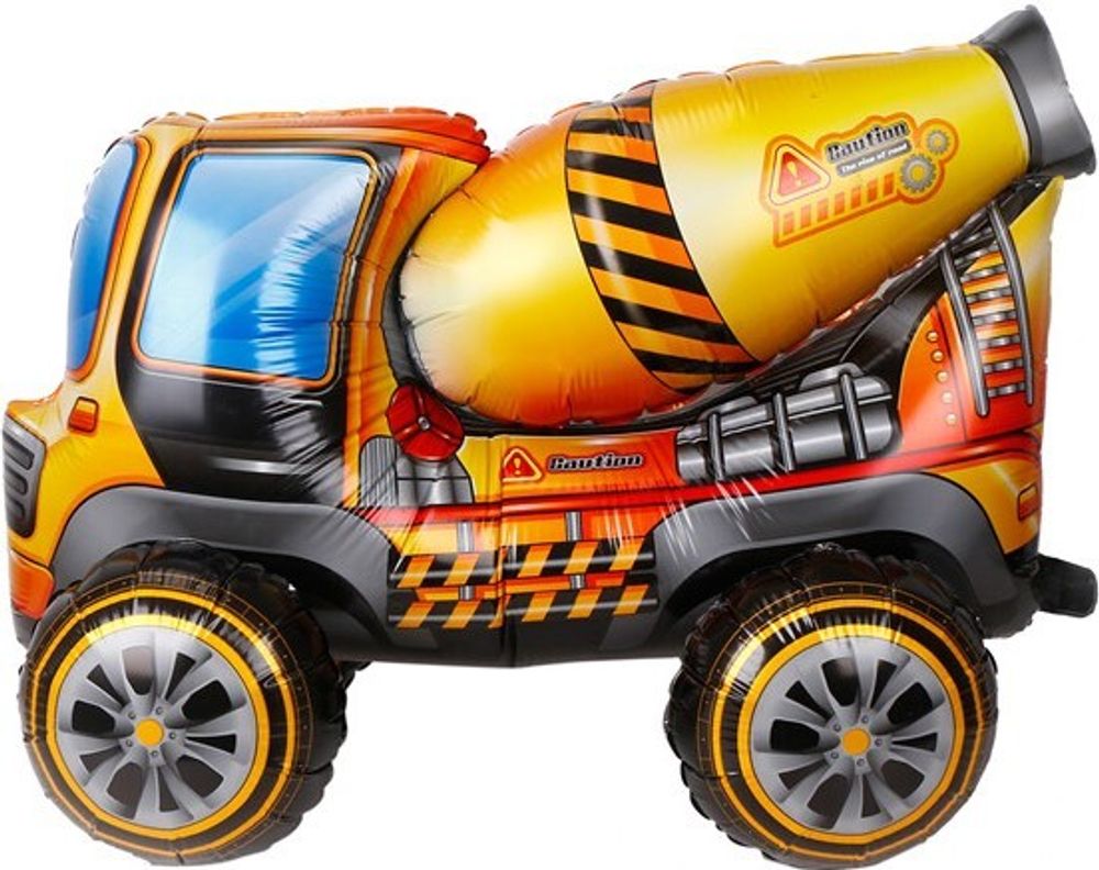 Шар-фигура, фольга, ПОД ВОЗДУХ Бетономешалка (Falali), 30/76 см,