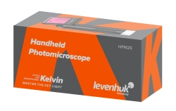 Карманный фотомикроскоп Levenhuk Kelvin HPM25 - оранжевая коробка с логотипами