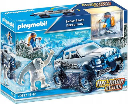 Конструктор Playmobil Off-Road Action - Экспедиция Снежного Зверя + Снегоход - Плеймобиль 70532