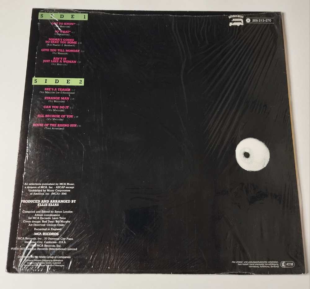 Винтажная виниловая пластинка LP AC DC Brian Johnson Strange Man (Germany 1982)