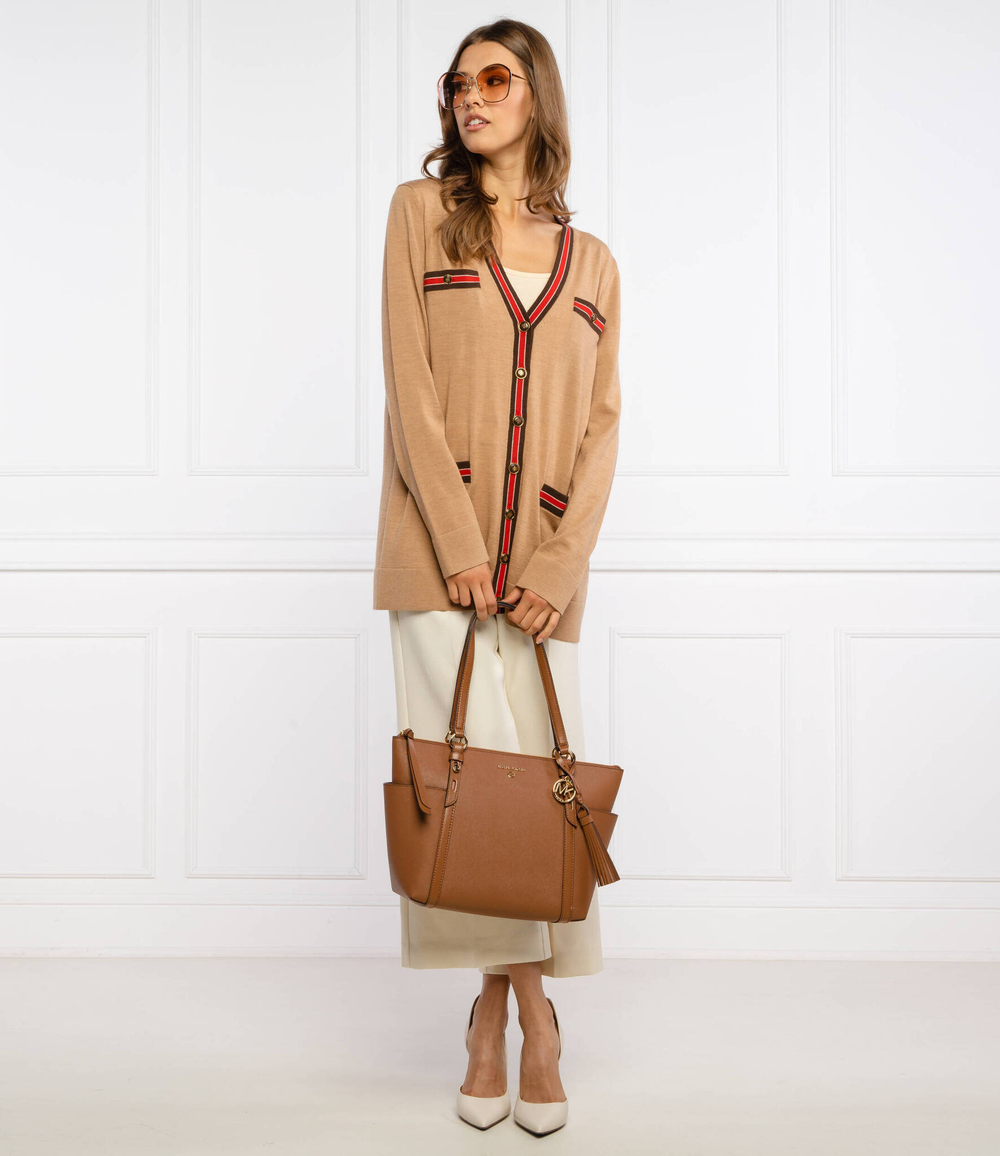 кожаная сумка-шопер nomad Michael Kors - коричневый(30T0GNXT2L)