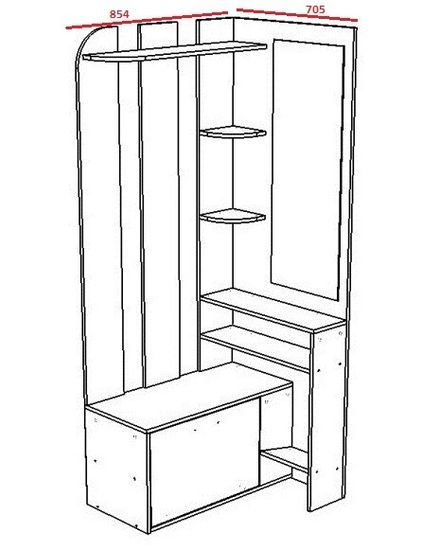 ширина 854 мм