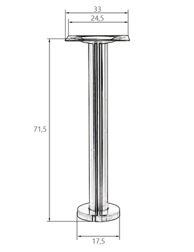 Подстолье обеденное с креплением к полу DOBRIN NAIL