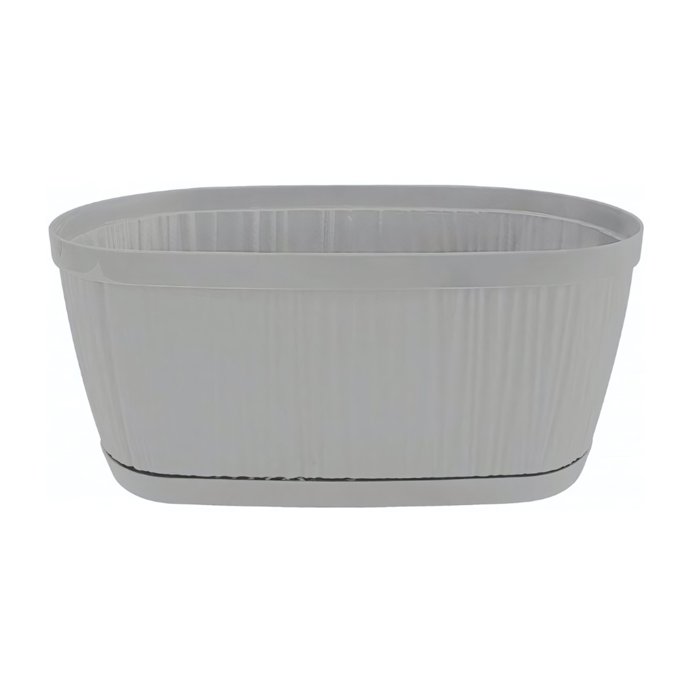 Горшок для цветов InGreen BARCELONA 2,7л, 275х145мм овальный утренний туман