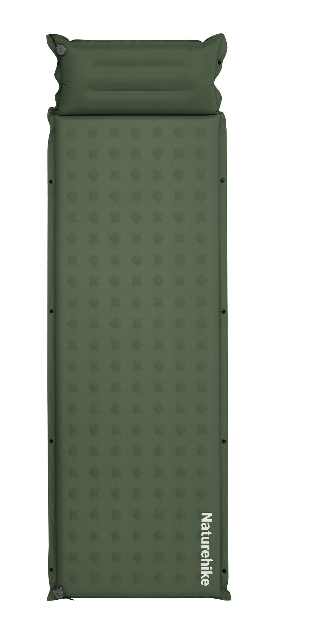 Коврик самонадувной односпальный Naturehike D Series R3.1, с подушкой, зеленый (CNK2550WS025)