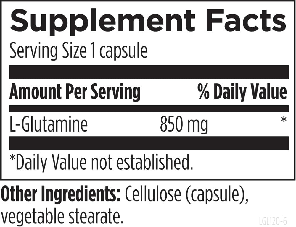 Designs For Health - L-Glutamine - 120 capsules