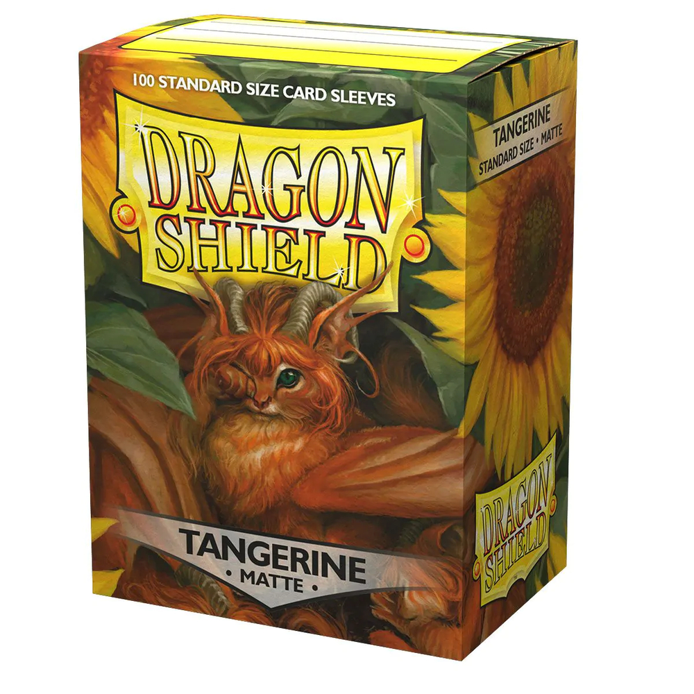 Dragon Shield - Матовые протекторы "Tangerine" (100 штук)