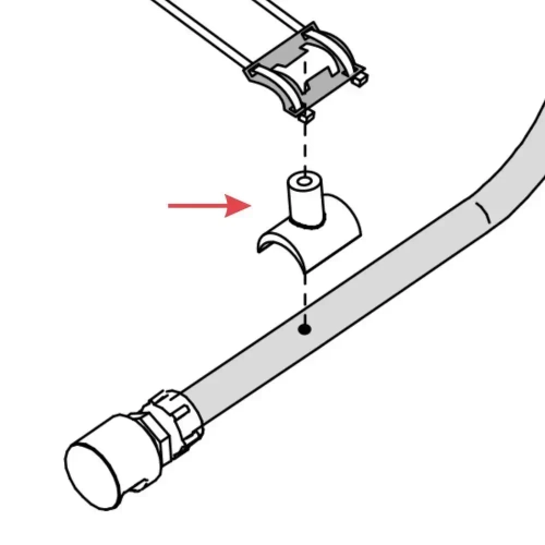 HARVIA Соединительный элемент устройства подачи ароматизатора, артикул SPZSTM-195 (б.а. ZSTM-195)