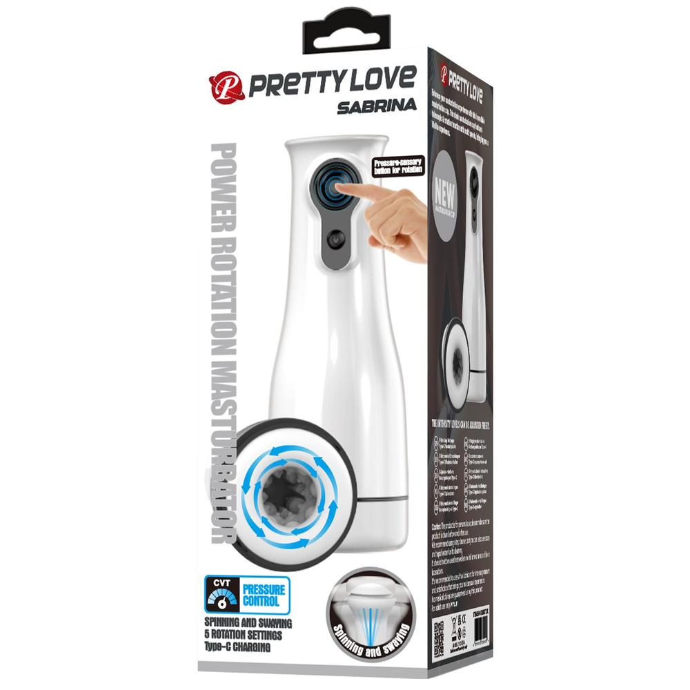 Мультифункциональный мастурбатор Sabrina (Цвет: белый)