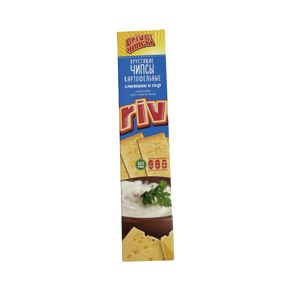 Чипсы "Drive" со вкусом Сметаны и Сыра, 50г