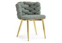 Стул на металлокаркасе Rendi light gray / gold