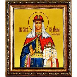 Анна Всеволодовна, преподобная княжна. Икона на холсте.