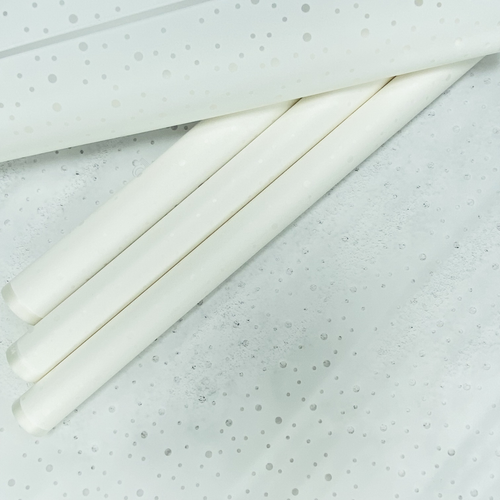 Пленка "Горох на матовом" Белый