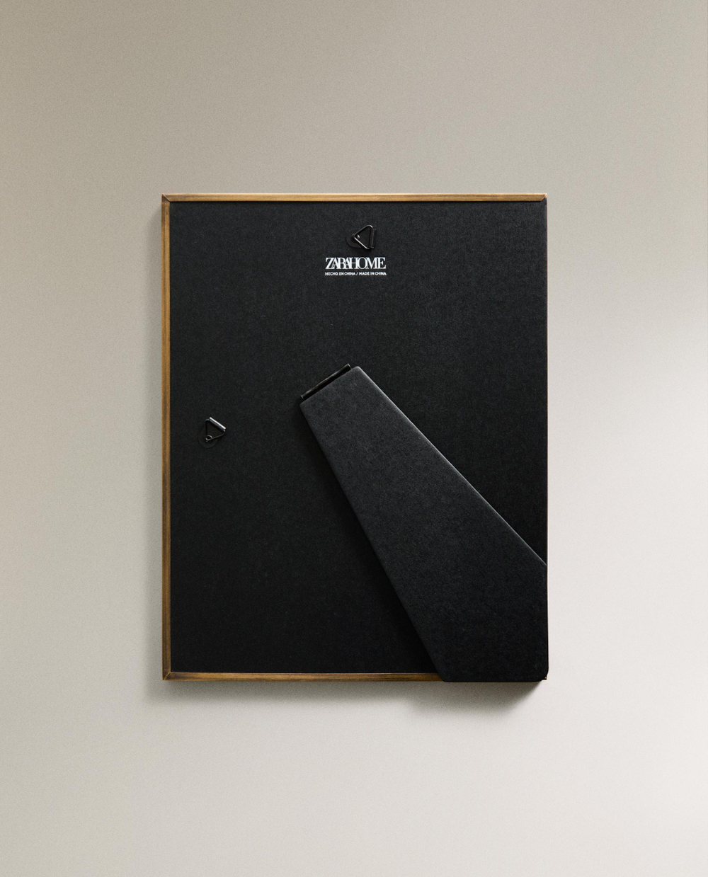 Zara Home Фоторамка из стекла, цвет золотой, 19.4 см