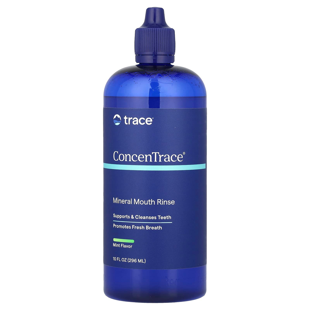 Trace, ConcenTrace®, минеральное ополаскиватель для полости рта, без спирта, мята, 296 мл (10 жидк. унц.)