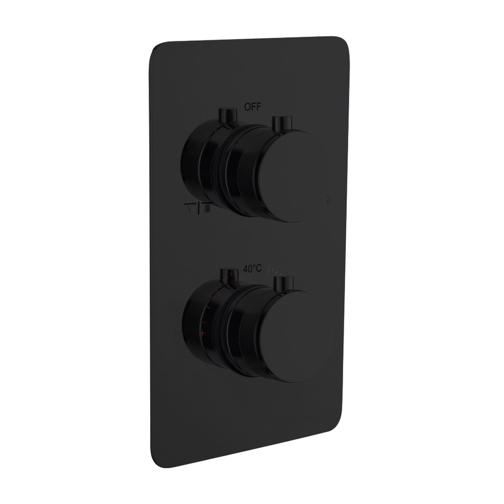 Смеситель встроенный с термостатом 2-х проходной BLACK