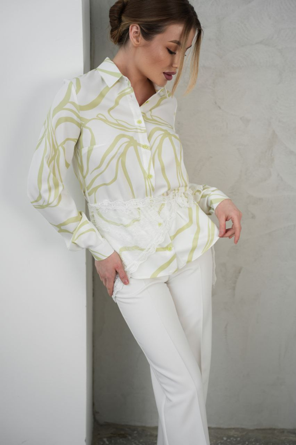 Блузка женская с принтом М-1352