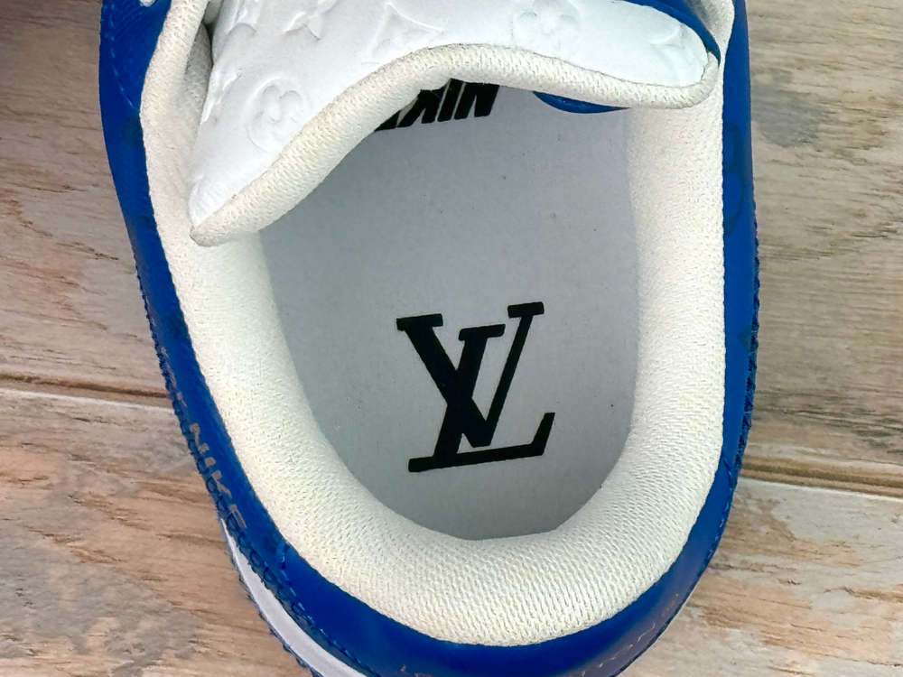 Louis Vuitton x Nike Air Force 1 White Team Royal