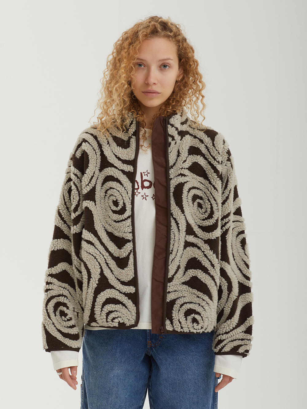 Женская Куртка Swirls Jacquard Zip