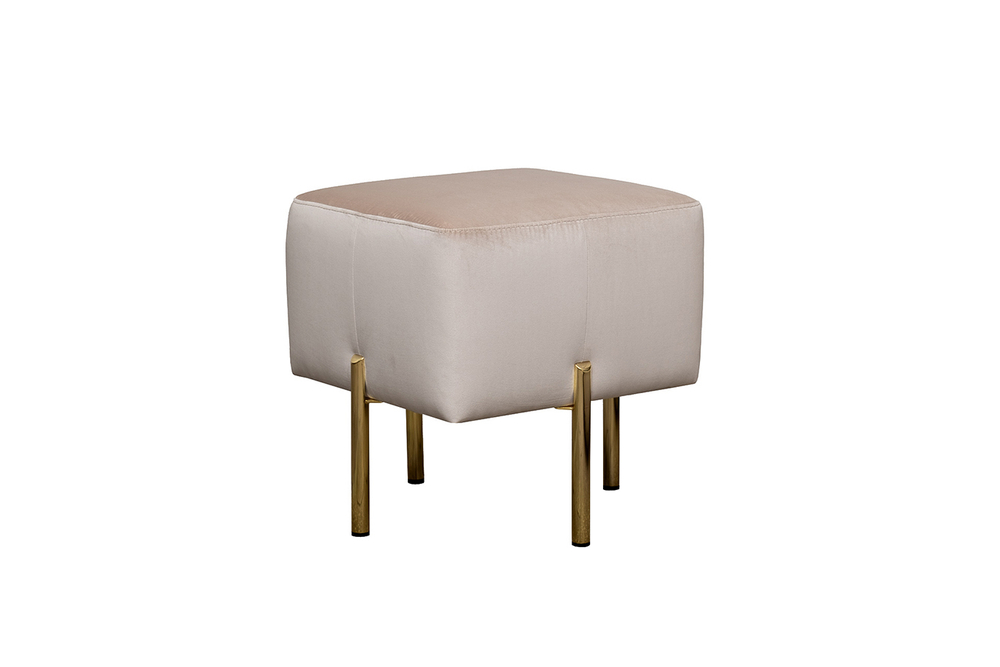 Пуф Марио(Mario) вельвет экрю Velv-ECRU 42x42x44см Garda Decor