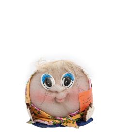 Народные промыслы К04-014 Домовой «Колобок Любава» 10см. (символ счастья)