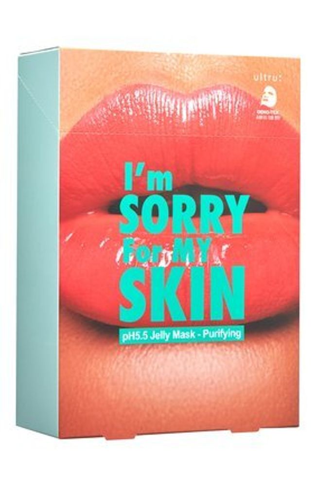 ULTRU I&#39;m Sorry For My Skin pH5.5 Jelly Mask - Purifying 10 pcs