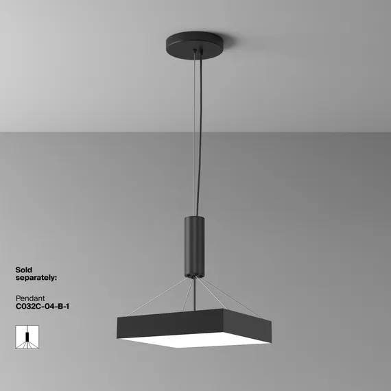 Потолочный светильник Зон / Zon 45 Вт 4000 К 120° Technical c032cl-45w4k-sq-b