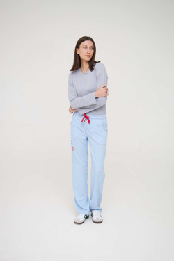 Брюки медицинские женские Лаконико, скайблю Old