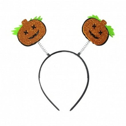 Ободок Веселые тыквы Черный/Оранжевый