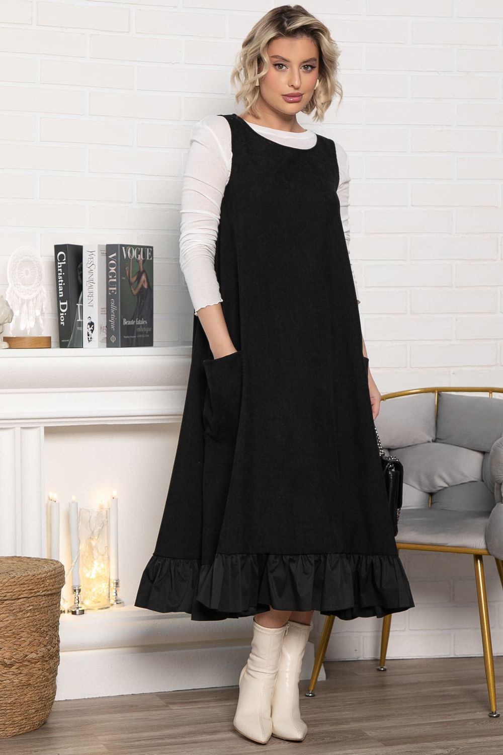 Сарафан бохо (черный) П14983-10М LT Collection