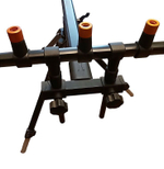 Под для рыбалки ,род-под для удилищ, держатель для удочек, подставка-тренога для 5 удилищ. "Ушки" на резьбе.