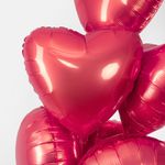 F Шар Сердце 18" / 46 см, Пастель Red Коралловый, Макарунс (БГ-15)