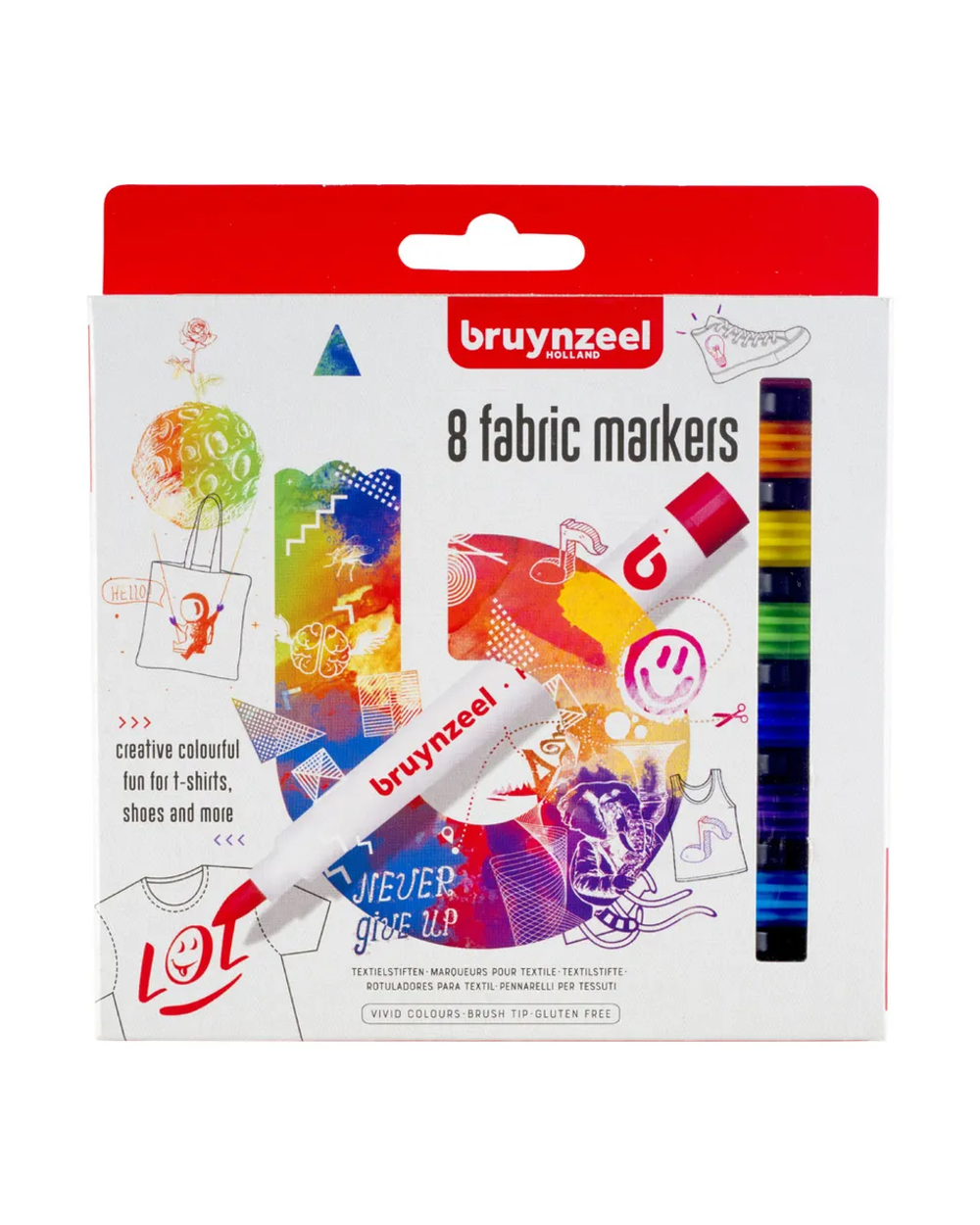 Набор маркеров для ткани Bruynzeel 8цв
