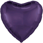 Шар фольгированный Сердце 46 см (Фиолетовый)
