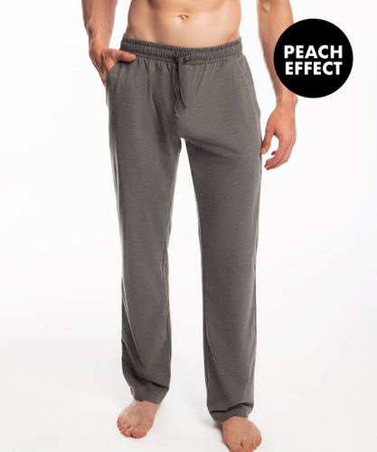 Мужские штаны пижамные Atlantic, 1 шт. в уп., хлопок, темно-серый меланж, NMB-040