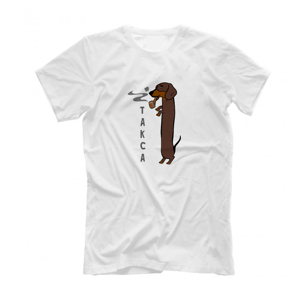 Футболка "Такса курит"