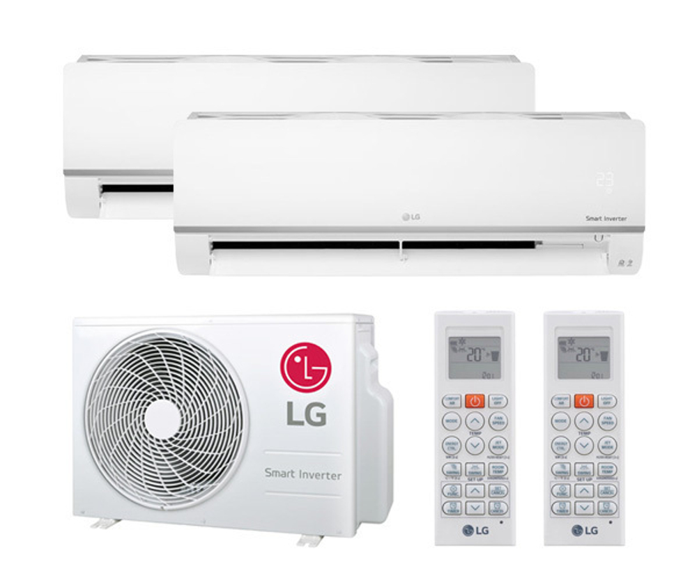 Мульти сплит-система LG на 2 комнаты (20+25 кв.м.)