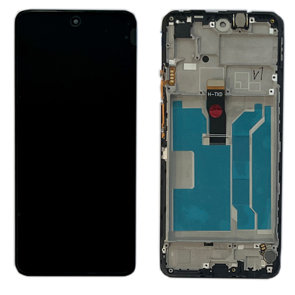 Дисплей для Huawei Honor 10X Lite/P Smart 2021 (DNN-LX9/PPA-LX1) с тачскрином и рамкой Черный - OR