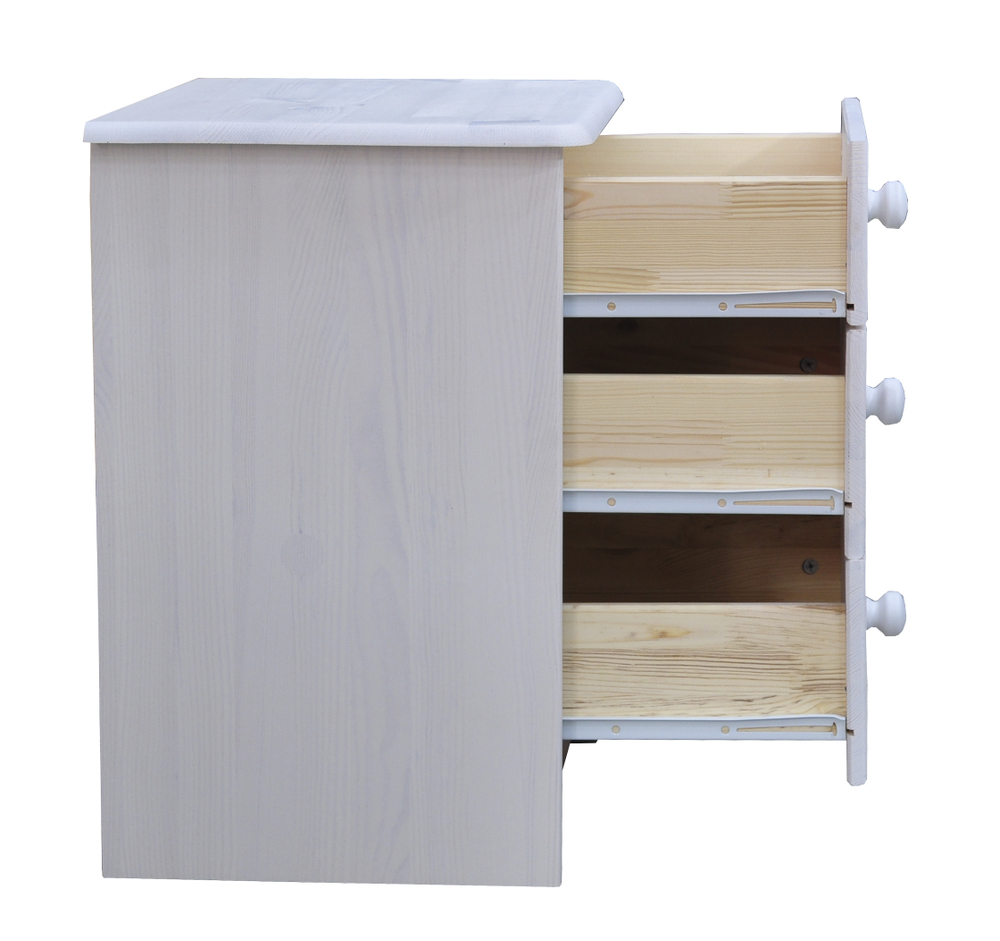 Комод Хаба из сосны 43 х 34 х 50, белый