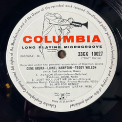 Винтажная виниловая пластинка LP Gene Krupa, Lionel Hampton, Teddy Wilson (UK 1956)