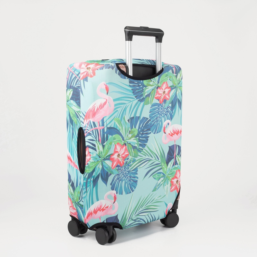 Чехол на чемодан 28", цвет бирюзовый, 7488356