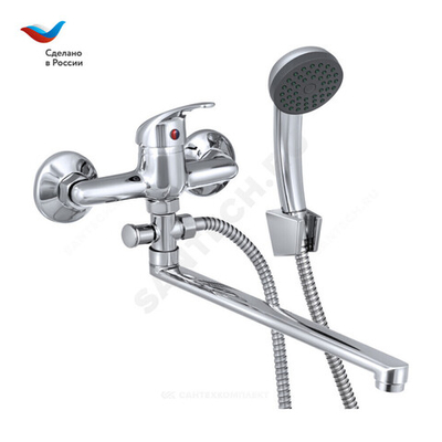 Смеситель для ванны с душем одноручный Прораб П-серия Славен СЛ-ОД-П31